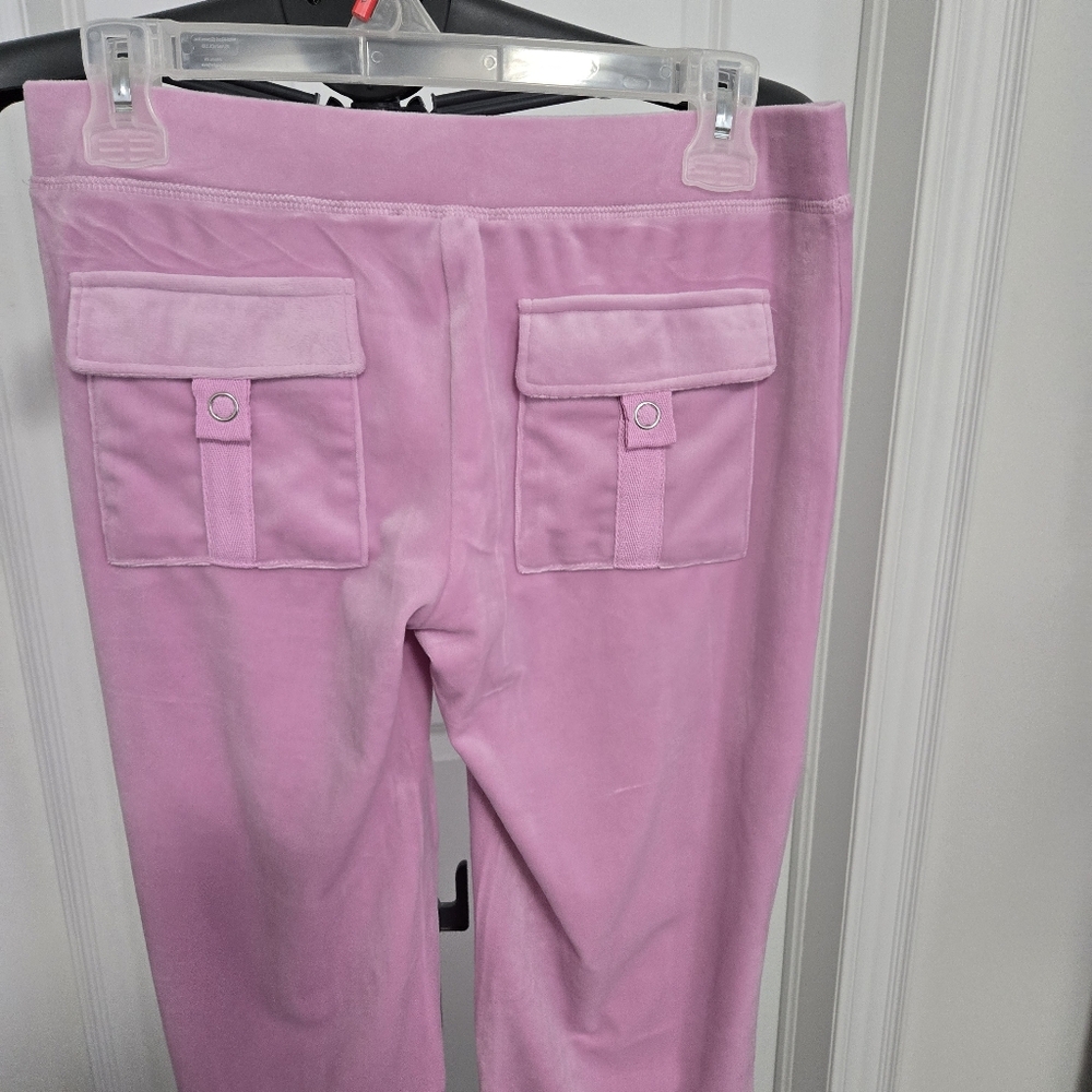 Juicy Couture Pink Velour Track Pants